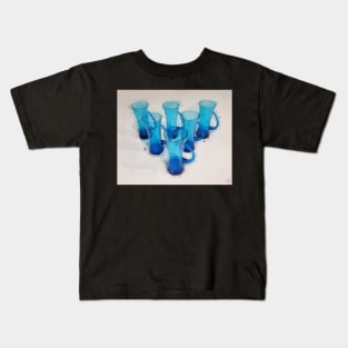 Blue Glasses Composition Kids T-Shirt